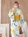 画像11: 【即日発送】レトロモダン牡丹浴衣 OBI-siwa-200-kj-4-Y / HIMO-900-yn-3-GYxGD / YA-952-kn-W / HEKO-800-sb-5-W / GETA-02-ok-2-IV [YMT] (11)