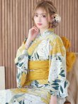 画像12: 【即日発送】レトロモダン牡丹浴衣 OBI-siwa-200-kj-4-Y / HIMO-900-yn-3-GYxGD / YA-952-kn-W / HEKO-800-sb-5-W / GETA-02-ok-2-IV [YMT] (12)