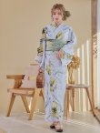 画像10: 【即日発送】イエローフラワーと木蓮浴衣【浴衣３点セット 浴衣/帯/下駄】OBI-g-500-kj-6-GR/ Yhimo-GY×GD/ YA-944-kj-GR/ HEKO-800-sb-5-W/ GETA-02-ok-2-IV [YMT] (10)