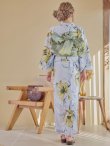 画像8: 【即日発送】イエローフラワーと木蓮浴衣【浴衣３点セット 浴衣/帯/下駄】OBI-g-500-kj-6-GR/ Yhimo-GY×GD/ YA-944-kj-GR/ HEKO-800-sb-5-W/ GETA-02-ok-2-IV [YMT] (8)
