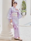 画像11: 【即日発送！】【浴衣】ストライプ地 /グラデーション木蓮浴衣  OBI-g-500-kj-2-P / HIMO-900-yn-4-GYxGY / YA-1079-kj-5-W / HEKO-800-sb-5-W / GETA-02-ok-3-LBL  [YMT] (11)