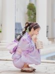 画像13: 【即日発送！】【浴衣】ストライプ地 /グラデーション木蓮浴衣  OBI-g-500-kj-2-P / HIMO-900-yn-4-GYxGY / YA-1079-kj-5-W / HEKO-800-sb-5-W / GETA-02-ok-3-LBL  [YMT] (13)