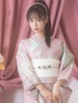 画像7: 【即日発送】【浴衣】大人スウィート/ピンク地フラワー浴衣   OBI-siwa-200-kj-13-OW / HIMO-903-kj-W / YA-1079-kj-3-W / HEKO-800-sb-5-W / GETA-02-ok-5-P [YMT] (7)