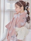 画像22: 大人スウィート/くすみピンク椿浴衣   OBI-siwa-200-kj-13-OW / HIMO-900-yn-8-PK / YA-1079-kj-5-W / HEKO-800-sb-5-W / GETA-02-ok-5-P [YMT] (22)