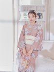 画像28: 大人スウィート/くすみピンク椿浴衣   OBI-siwa-200-kj-13-OW / HIMO-900-yn-8-PK / YA-1079-kj-5-W / HEKO-800-sb-5-W / GETA-02-ok-5-P [YMT] (28)