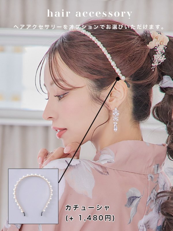 画像29: 【即日発送】大人スウィート/くすみピンク椿浴衣 【浴衣３点セット 浴衣/帯/下駄】[YMT] (29)