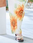 画像7: 【即日発送】【浴衣】アイボリー×ひまわりストライプ柄浴衣 向日葵   OBI-siwa-200-kj-10-TRC / HIMO-900-yn-7-MOC / YA-68-kn-W / HEKO-800-sb-5-W / GETA-02-ok-2-IV [YMT] (7)