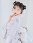 画像11: 【即日発送！】Riuコラボ ライトピンクx百合リボン浴衣 OBI-siwa-202-ok-2-PBE / HIMO-903-kj-W  / YA-935-wk-P/ HEKO-800-sb-5-W / GETA-02-ok-5-P [YMT] (11)