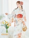 画像10: 【即日発送】アプリコットピンク牡丹浴衣 OBI-g-500-kj-4-OR / HIMO-902-kj-3-TRC / HEKO-800-sb-5-WH / YA-577-kj-P / GETA-01-kj-3-IV /  [YMT] (10)