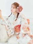 画像17: 【即日発送】アプリコットピンク牡丹浴衣 OBI-g-500-kj-4-OR / HIMO-902-kj-3-TRC / HEKO-800-sb-5-WH / YA-577-kj-P / GETA-01-kj-3-IV /  [YMT] (17)