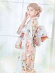 画像10: 【即日発送】アプリコットピンク牡丹浴衣 OBI-g-500-kj-4-OR / HIMO-902-kj-3-TRC / HEKO-800-sb-5-WH / YA-577-kj-P / GETA-01-kj-3-IV/  [YMT] (10)