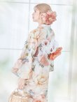 画像11: 【即日発送】アプリコットピンク牡丹浴衣 OBI-g-500-kj-4-OR / HIMO-902-kj-3-TRC / HEKO-800-sb-5-WH / YA-577-kj-P / GETA-01-kj-3-IV/  [YMT] (11)