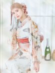 画像13: 【即日発送】アプリコットピンク牡丹浴衣 OBI-g-500-kj-4-OR / HIMO-902-kj-3-TRC / HEKO-800-sb-5-WH / YA-577-kj-P / GETA-01-kj-3-IV/  [YMT] (13)