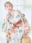 画像14: 【即日発送】アプリコットピンク牡丹浴衣 OBI-g-500-kj-4-OR / HIMO-902-kj-3-TRC / HEKO-800-sb-5-WH / YA-577-kj-P / GETA-01-kj-3-IV/  [YMT] (14)