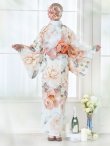 画像18: 【即日発送】アプリコットピンク牡丹浴衣 OBI-g-500-kj-4-OR / HIMO-902-kj-3-TRC / HEKO-800-sb-5-WH / YA-577-kj-P / GETA-01-kj-3-IV/  [YMT] (18)