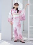 画像2: 【即日発送！】sweetチェリーブロッサム浴衣 OBI-siwa-200-kj-13-OW / HIMO-900-yn-8-P / HEKO-800-sb-4-P / YA-943-kj-BAKEDP / YA-935-wk-P / GETA-01-kj-7-P/  [YMT] (2)