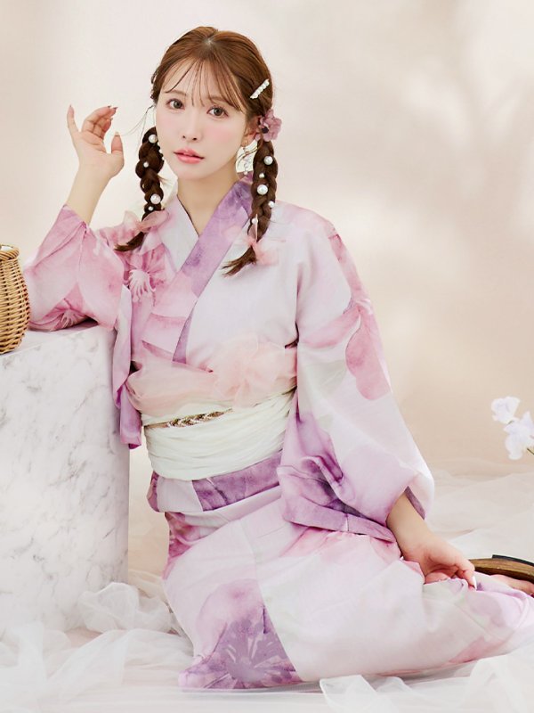 画像11: 【即日発送！】sweetチェリーブロッサム浴衣【浴衣３点セット 浴衣/帯/下駄】[YMT] (11)