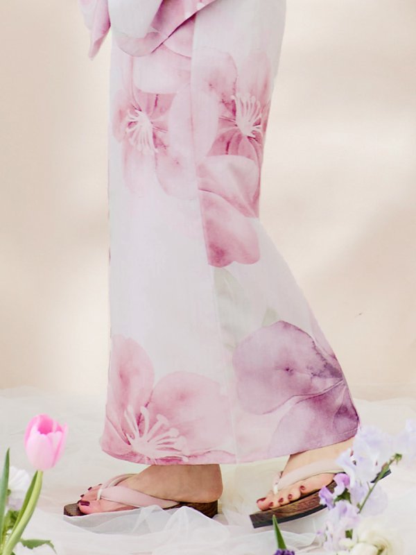 画像18: 【即日発送！】sweetチェリーブロッサム浴衣【浴衣３点セット 浴衣/帯/下駄】[YMT] (18)