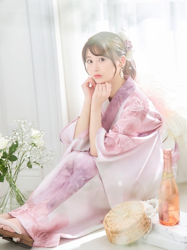 画像10: 【即日発送！】sweetチェリーブロッサム浴衣【浴衣３点セット 浴衣/帯/下駄】[YMT] (10)