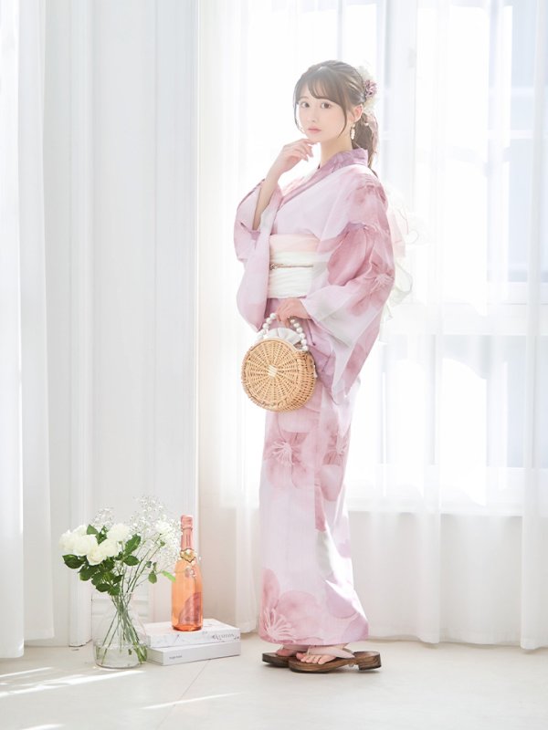 画像15: 【即日発送！】sweetチェリーブロッサム浴衣【浴衣３点セット 浴衣/帯/下駄】[YMT] (15)