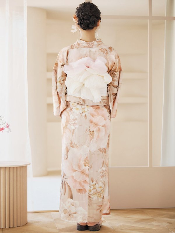 画像19: 【即日発送！】くすみピンクスウィート浴衣【浴衣３点セット 浴衣/帯/下駄】[YMT] (19)
