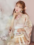画像1: 【即日発送！】アンティークフラワーピンク浴衣 OBI-siwa-200-kj-13-OW / HIMO-900-yn-8-P / HEKO-800-sb-4-P / YA-982-kn-P / GETA-01-kj-7-P/  [YMT] (1)