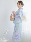 画像13: 【即日発送】ニュアンスフラワーミント牡丹浴衣 OBI-siwa-200-kj-13-OW / HIMO-903-kj-W / HEKO-800-sb-5-WH / YA-1023-wk-BL / GETA-01-kj-4-MI [YMT] (13)