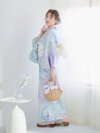 画像10: 【即日発送】ニュアンスフラワーミント牡丹浴衣 OBI-siwa-200-kj-13-OW / HIMO-903-kj-W / HEKO-800-sb-5-WH / YA-1023-wk-BL / GETA-01-kj-4-MI [YMT] (10)