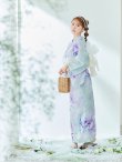 画像6: 【即日発送】ニュアンスフラワーミント牡丹浴衣【浴衣３点セット 浴衣/帯/下駄】[YMT] (6)