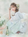 画像17: 【即日発送】クラシカルローズブルー浴衣 OBI-siwa-200-kj-13-OW / HIMO-903-kj-W / HEKO-800-sb-5-WH / YA-1082-kj-MI / YA-1017-am-W / GETA-01-kj-2-BL/ [YMT] (17)