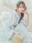画像21: 【即日発送】クラシカルローズブルー浴衣 OBI-siwa-200-kj-13-OW / HIMO-903-kj-W / HEKO-800-sb-5-WH / YA-1082-kj-MI / YA-1017-am-W / GETA-01-kj-2-BL/ [YMT] (21)