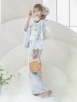 画像6: 【即日発送】クラシカルローズブルー浴衣 OBI-siwa-200-kj-13-OW / HIMO-903-kj-W / HEKO-800-sb-5-WH / YA-1082-kj-MI / YA-1017-am-W / GETA-01-kj-2-BL/ [YMT] (6)