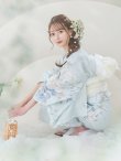 画像8: 【即日発送】クラシカルローズブルー浴衣 OBI-siwa-200-kj-13-OW / HIMO-903-kj-W / HEKO-800-sb-5-WH / YA-1082-kj-MI / YA-1017-am-W / GETA-01-kj-2-BL/ [YMT] (8)