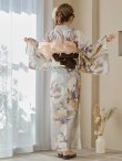 画像17: 【即日発送！】グレージュニュアンスフラワー浴衣 OBI-hira-100-ok-2-BRxBE / HIMO-900-yn-7-MOC / HEKO-800-sb-3-BR / YA-72-kn-MOC / YC496kj /GETA-01-kj-5-MOC/  [YMT] (17)