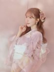 画像15: 【即日発送】大人くすみピンクx牡丹浴衣 OBI-siwa-200-kj-13-OW / HIMO-900-yn-8-P / HEKO-800-sb-5-WH / YA-74-kn-P / YA-1081-kj-P / GETA-01-kj-7-P / [YMT] (15)