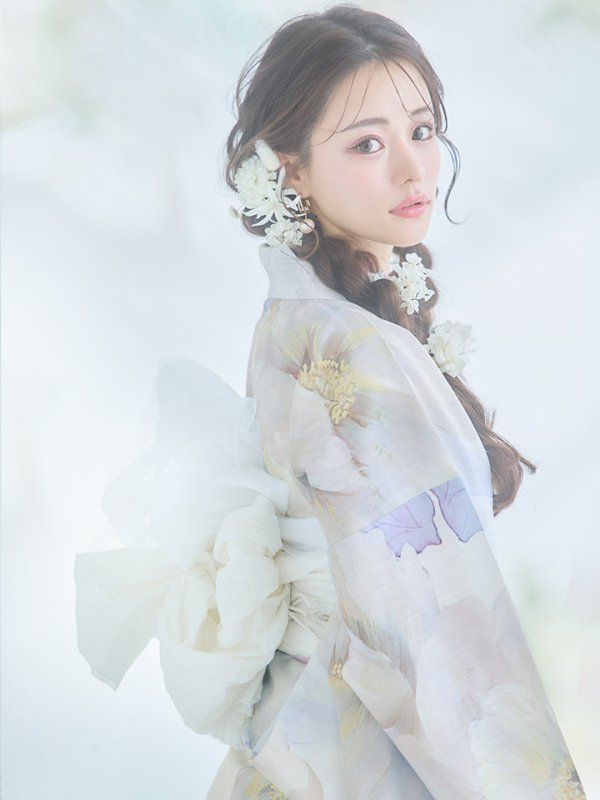 画像10: 【即日発送】アイシーフラワー牡丹浴衣【浴衣３点セット 浴衣/帯/下駄】[YMT] (10)