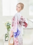 画像18: 【即日発送】ホワイト×ピオニー浴衣 OBI-g-500-kj-1-R/ HIMO-900-yn-5-IV / HEKO-800-sb-5-WH / YA-593-kj-CL/ YA-1081-kj-W / GETA-01-kj-7-P/ [YMT] (18)