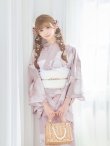 画像14: 【即日発送！】くすみピンクブロッサム浴衣【浴衣３点セット 浴衣/帯/下駄】[YMT] (14)