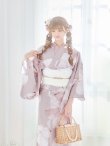 画像9: 【即日発送！】くすみピンクブロッサム浴衣【浴衣３点セット 浴衣/帯/下駄】[YMT] (9)