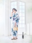 画像13: 【即日発送】グラデーションブルーグリーン浴衣 OBI-g-500-kj-9-NV / HIMO-900-yn-4-GYxGY / HEKO-800-sb-5-WH / YA-73-kn-GY / GETA-01-kj-3-IV [YMT] (13)