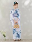 画像4: 【即日発送】グラデーションブルーグリーン浴衣 OBI-g-500-kj-9-NV / HIMO-900-yn-4-GYxGY / HEKO-800-sb-5-WH / YA-73-kn-BLGR / GETA-01-kj-3-IV /  [YMT] (4)