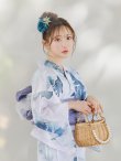 画像9: 【即日発送】グラデーションブルーグリーン浴衣 OBI-g-500-kj-9-NV / HIMO-900-yn-4-GYxGY / HEKO-800-sb-5-WH / YA-73-kn-BLGR / GETA-01-kj-3-IV /  [YMT] (9)