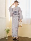 画像6: 【即日発送】アイシーリリーフラワー浴衣 OBI-g-500-kj-8-GY / HIMO-900-yn-4-GYxGY / HEKO-800-sb-5-WH / YA-953-kn-BL / GETA-01-kj-3-IV/ [YMT] (6)