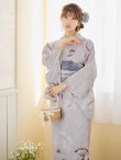 画像8: 【即日発送】アイシーリリーフラワー浴衣 OBI-g-500-kj-8-GY / HIMO-900-yn-4-GYxGY / HEKO-800-sb-5-WH / YA-953-kn-BL / GETA-01-kj-3-IV/ [YMT] (8)