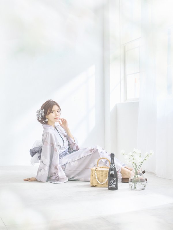 画像18: 【浴衣セール！】【即日発送！】アイシーリリーフラワー浴衣【浴衣３点セット 浴衣/帯/下駄】[YMT] (18)