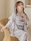 画像14: 【即日発送！】アイシーリリーフラワー浴衣 OBI-g-500-kj-8-GY / HIMO-900-yn-4-GYxGY / HEKO-800-sb-5-WH / YA-953-kn-BL / GETA-01-kj-3-IV/ [YMT] (14)