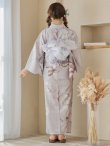 画像18: 【即日発送！】アイシーリリーフラワー浴衣 OBI-g-500-kj-8-GY / HIMO-900-yn-4-GYxGY / HEKO-800-sb-5-WH / YA-953-kn-BL / GETA-01-kj-3-IV/ [YMT] (18)