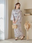 画像6: 【即日発送！】アイシーリリーフラワー浴衣 OBI-g-500-kj-8-GY / HIMO-900-yn-4-GYxGY / HEKO-800-sb-5-WH / YA-953-kn-BL / GETA-01-kj-3-IV/ [YMT] (6)