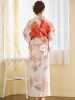 画像16: 【即日発送】ピンクベージュ牡丹浴衣 OBI-g-500-kj-4-OR / HIMO-900-yn-5-IV / HEKO-800-sb-5-WH / YA-594-kj-CL / YA-1081-kj-BR / GETA-01-kj-7-P / [YMT] (16)
