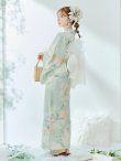 画像22: 【即日発送】アイシーミントフラワー浴衣 OBI-siwa-200-kj-13-OW / HIMO-900-yn-5-IV / HEKO-800-sb-5-WH / YA-1082-kj-MI / GETA-01-kj-4-MI /  [YMT] (22)